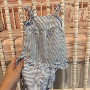 Edgehill collection 2 piece seersucker set